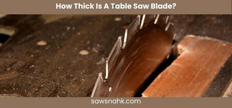 How Thick Is A Table Saw Blade? Must Explore this