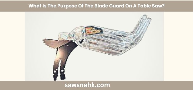 The Purpose Of The Blade Guard On A Table Saw