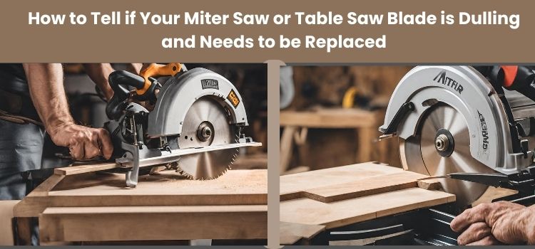 How To Tell If Your Miter Saw Or Table Saw Blade Is Dulling And Needs To Be Replaced?